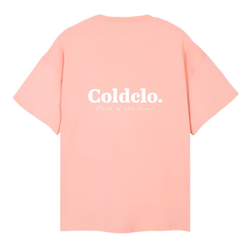 Coral peach oversized tee