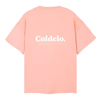 Coral peach oversized tee