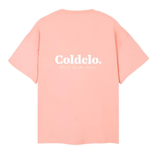 Coral peach oversized tee