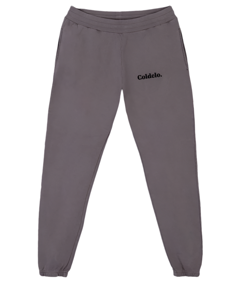 Washed grey relaxed track pant