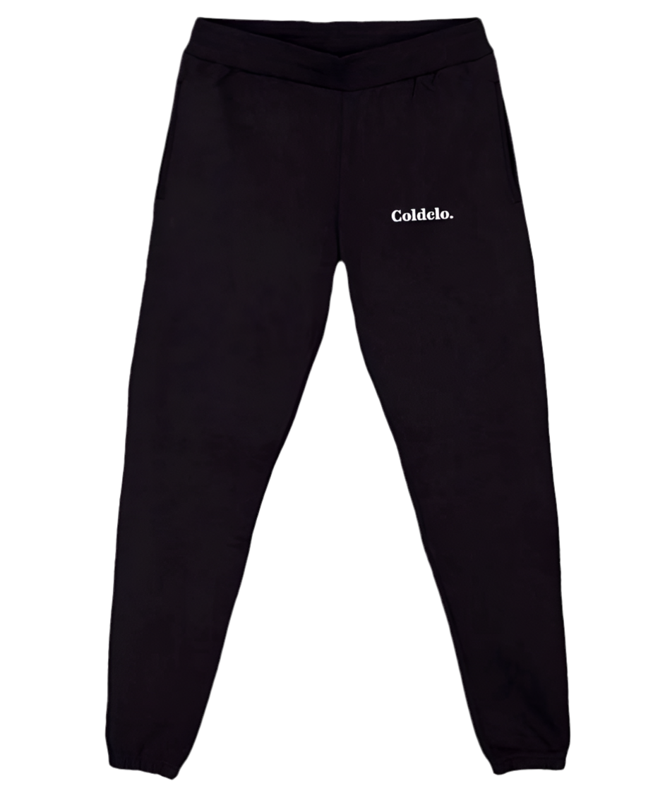 Black relaxed track pant