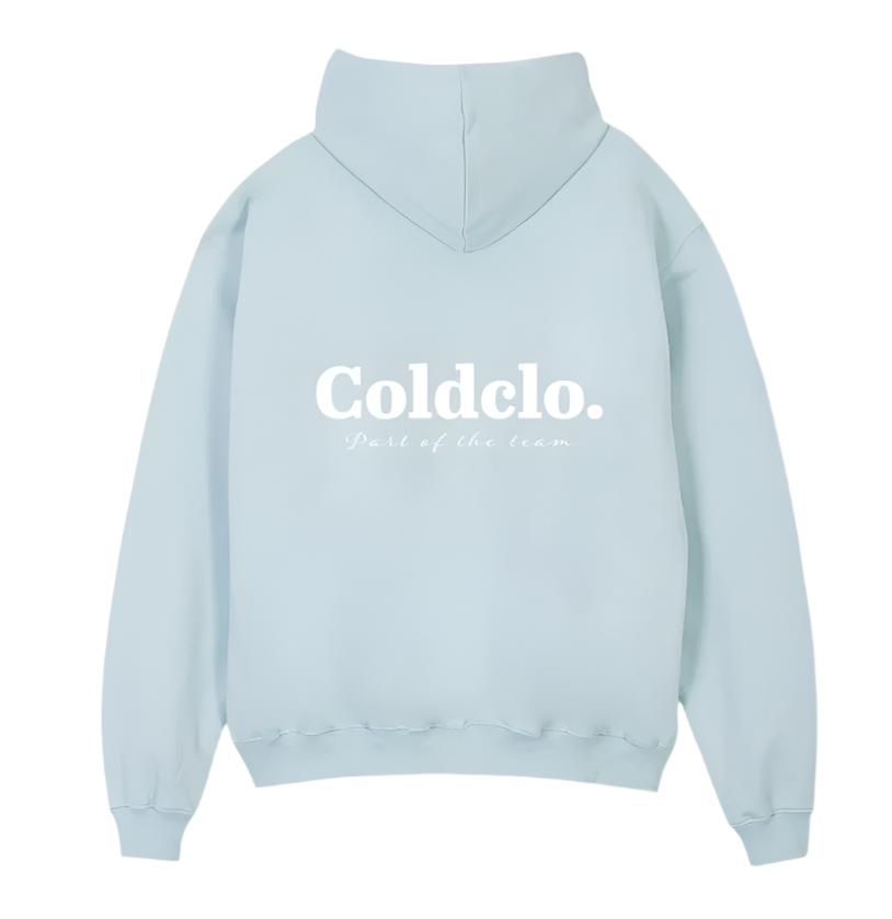 Oversized heavyweight hoodie sky blue